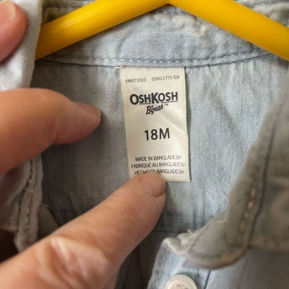 Two 18M dresses by OshKosh and Nannette baby.